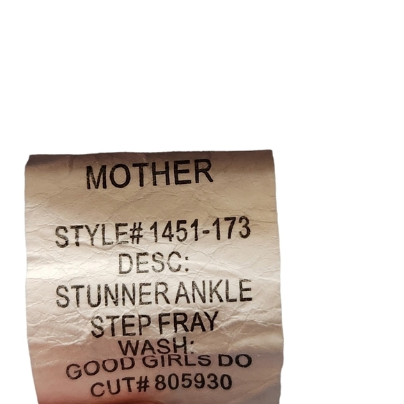 Mother Stunner Zip Ankle Step Fray high waisted skinny blue  denim Jean pants - Picture 11 of 14